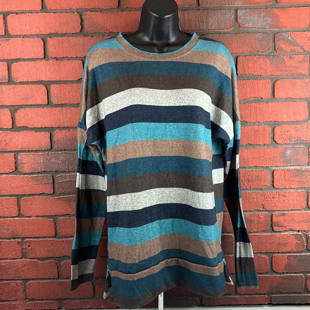 Coeur De Vague Shirt Womens Large Stripped
